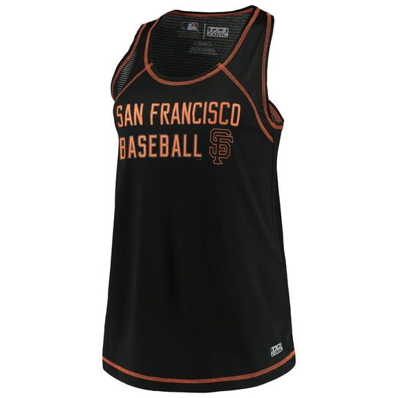Women's Black San Francisco Giants TX3 Cool Fabric Scoop Neck Tank Top