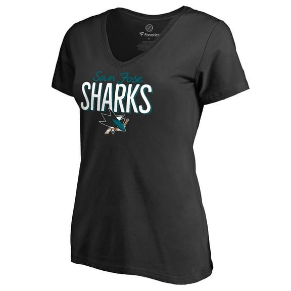 Women's Black San Jose Sharks Nostalgia T-Shirt