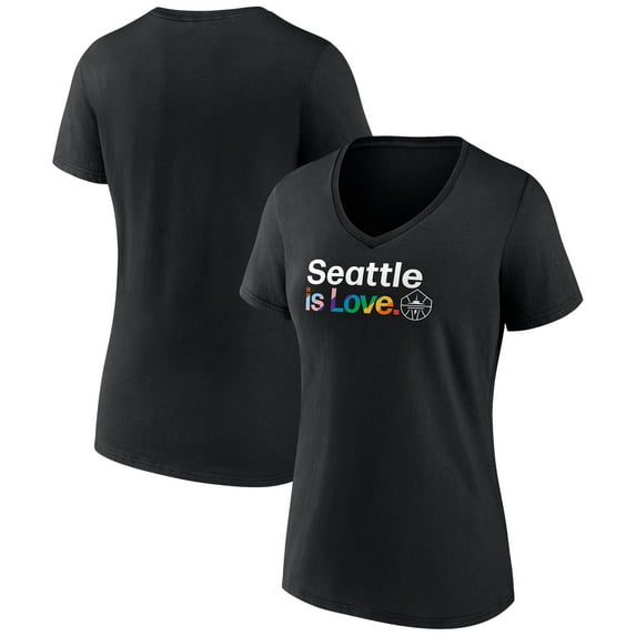 Women's Black Seattle Storm City Pride V-Neck T-Shirt