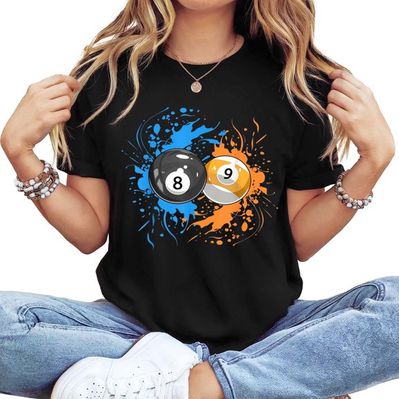 Women's T-Shirt Sun and Moon Graphic Print