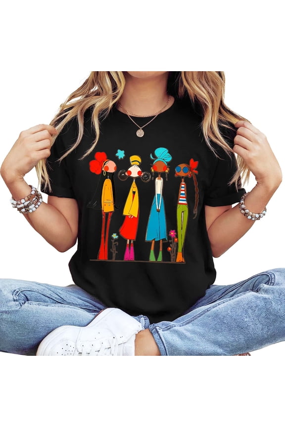 Women's Wacky Wednesday Fun Graphic T-Shirt Cartoon Monster Design