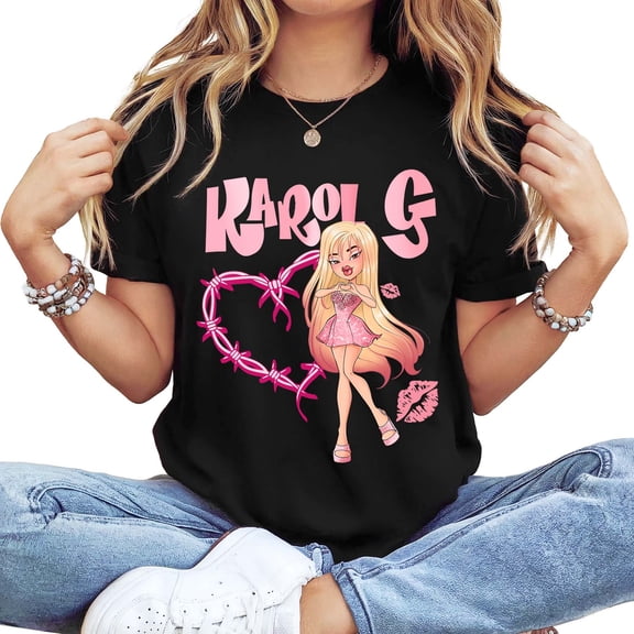 Women's St. Patrick's Day Shamrock Cat Silhouette Graphic T-Shirt, Casual Short Sleeve Black Holiday Tee