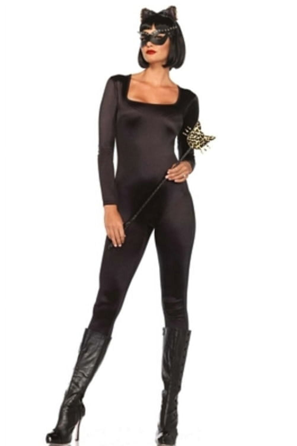 Leg Avenue Women's Sexy Spandex Catsuit Black Bodysuit