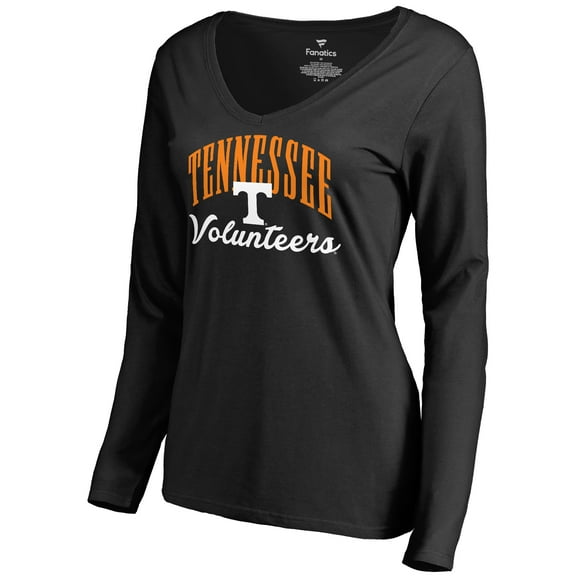 Women's Black Tennessee Volunteers Victory Script Long Sleeve T-Shirt