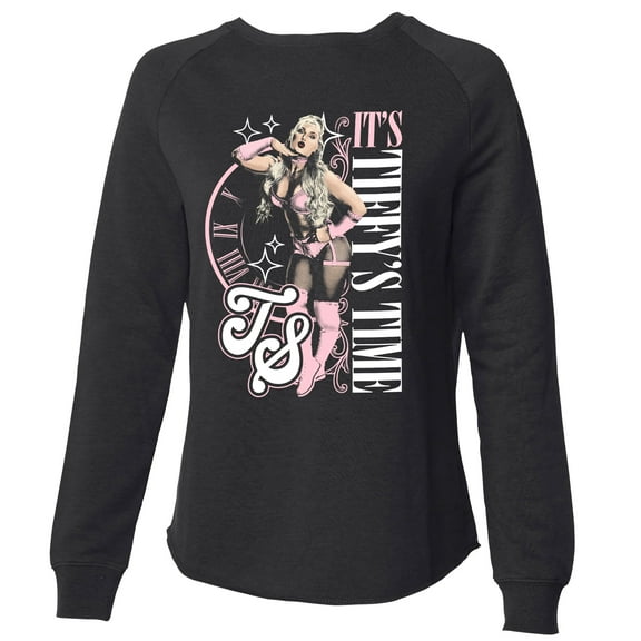 Women's Black Tiffany Stratton It's Tiffy Time Pullover Sweatshirt