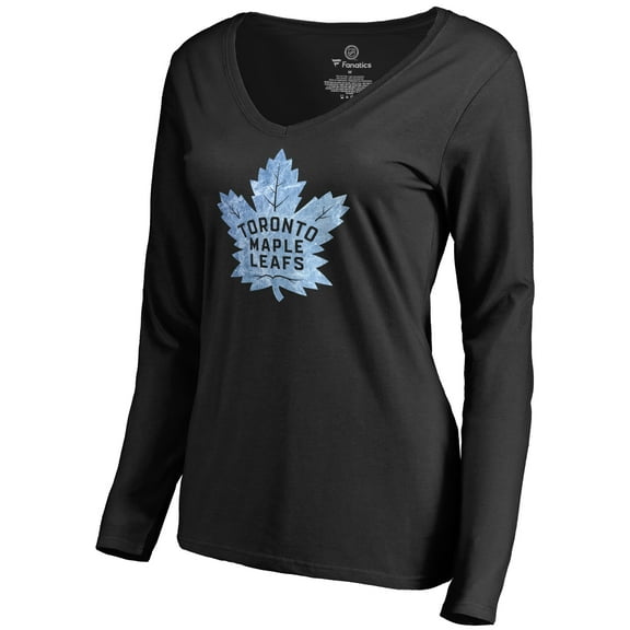 Women's Black Toronto Maple Leafs Pond Hockey Long Sleeve T-Shirt