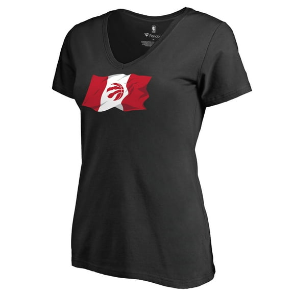 Women's Black Toronto Raptors Oh Canada Hometown Collection T-Shirt