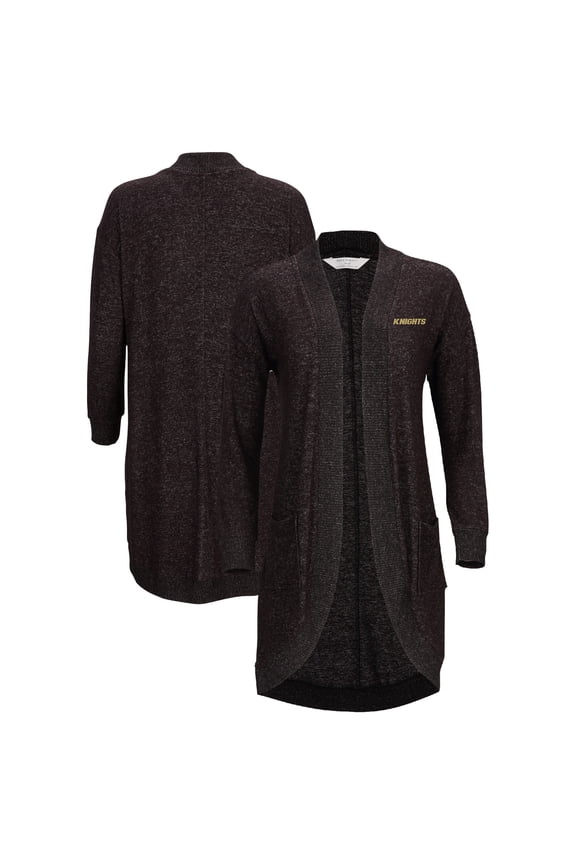Women's Black UCF Knights Oversized Cuddle Tri-Blend Cardigan