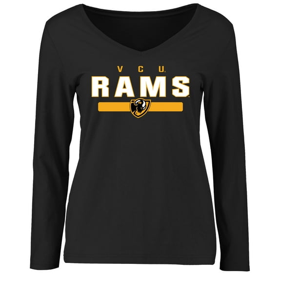 Women's Black VCU Rams Team Strong Long Sleeve T-Shirt