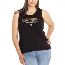 Women's  Black Vanderbilt Commodores Hannah High Neck Tank Top