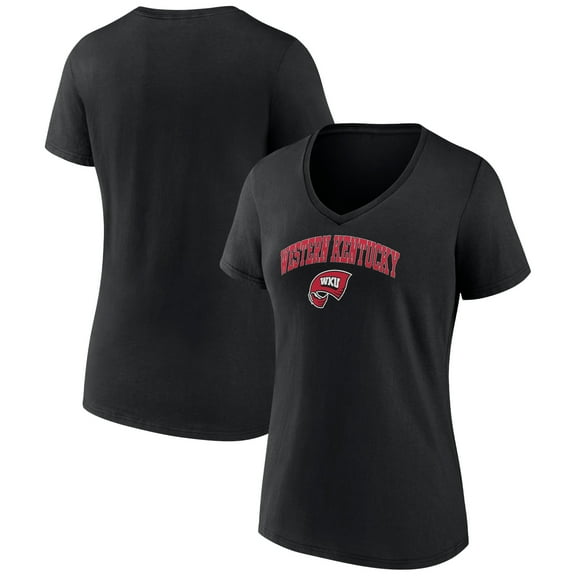 Women's Black Western Kentucky Hilltoppers Campus V-Neck T-Shirt