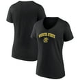 thumbnail image 1 of Women's Black Wichita State Shockers Campus V-Neck T-Shirt, 1 of 3