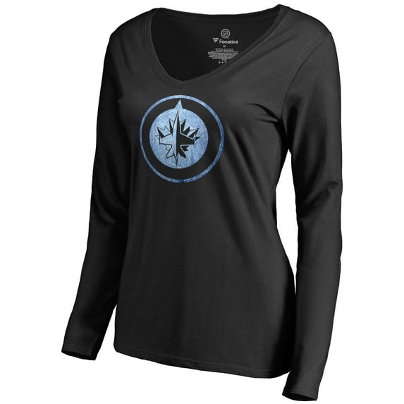 Women's Black Winnipeg Jets Pond Hockey Long Sleeve T-Shirt
