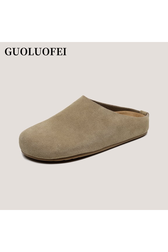 Women's Blain Genuine Suede Slip-On Clogs with + Memory Foam & Chic Buckle Mule - Comfortable, Non-Slip, Wide Widths Available