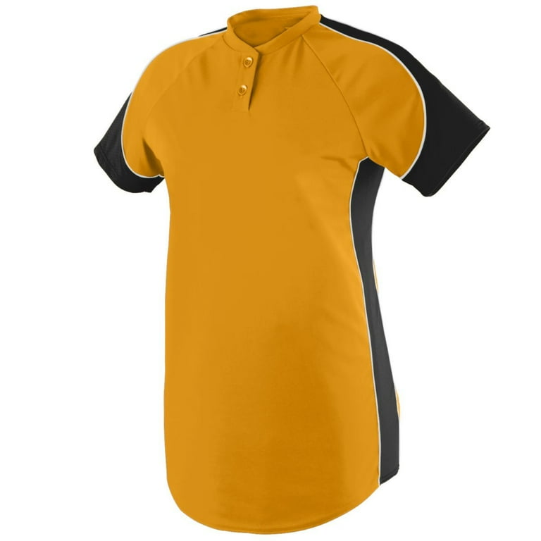 Women's Blast Softball Jersey M Gold/Black/White
