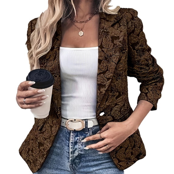 Women's Blazer Women's Suit Jacket Lapel for Work Office Casual Spring Summer - Stylish Comfortable Versatile Women's Suit Jacket