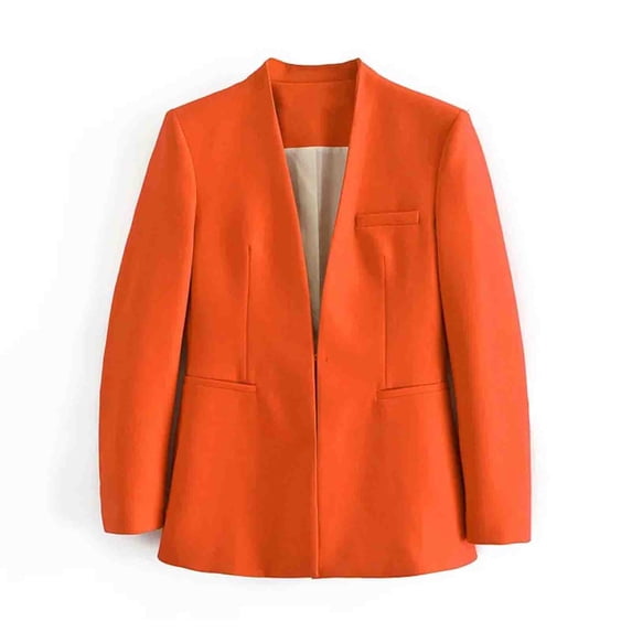Women's Blazer Women's Suit Jacket Long Sleeve Solid Color Casual for Work Office Casual - Stylish Comfortable Women's Blazer