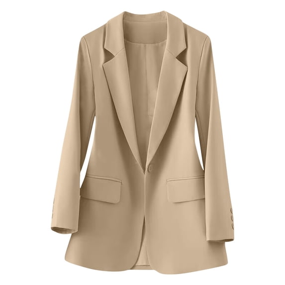 Women's Blazer Women's Suit Jacket Long Sleeve Solid Color Lapel for Work Office Casual - Stylish Comfortable Women's Blazer