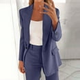 thumbnail image 1 of Women's Blazers Open Front Long Sleeve Work Office Womens Coats Cardigan Suit Jackets Blazer for Ladies Blazer Navy XXL, 1 of 7