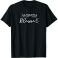 thumbnail image 1 of Women's Blessed, ASL, Sign Language T-Shirt men and women can wear,black,white,creative gift, 1 of 4