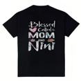 thumbnail image 1 of Women's Blessed To Be Called Mom And Nini Women's T-Shirt S-4XL, 1 of 5