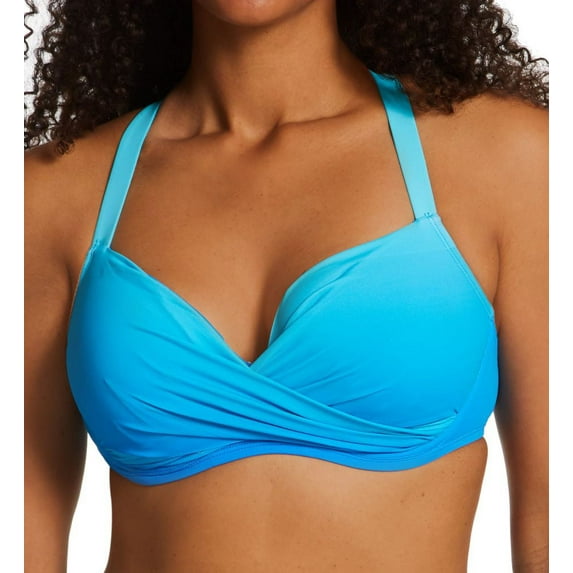 Women's Bleu Rod Beattie C22357D Coast To Coast Underwire Molded Bikini Swim Top (Surf Blue 36DD)