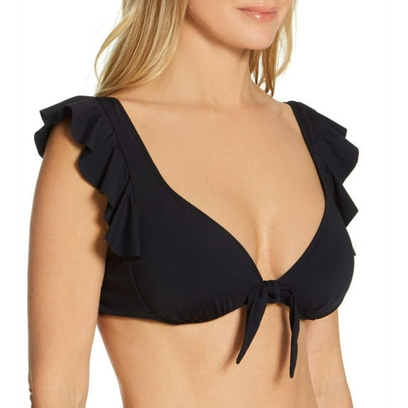 Bleu Rod Beattie Women's Rufflicious Ruffle Underwire Swim Top 4 Black