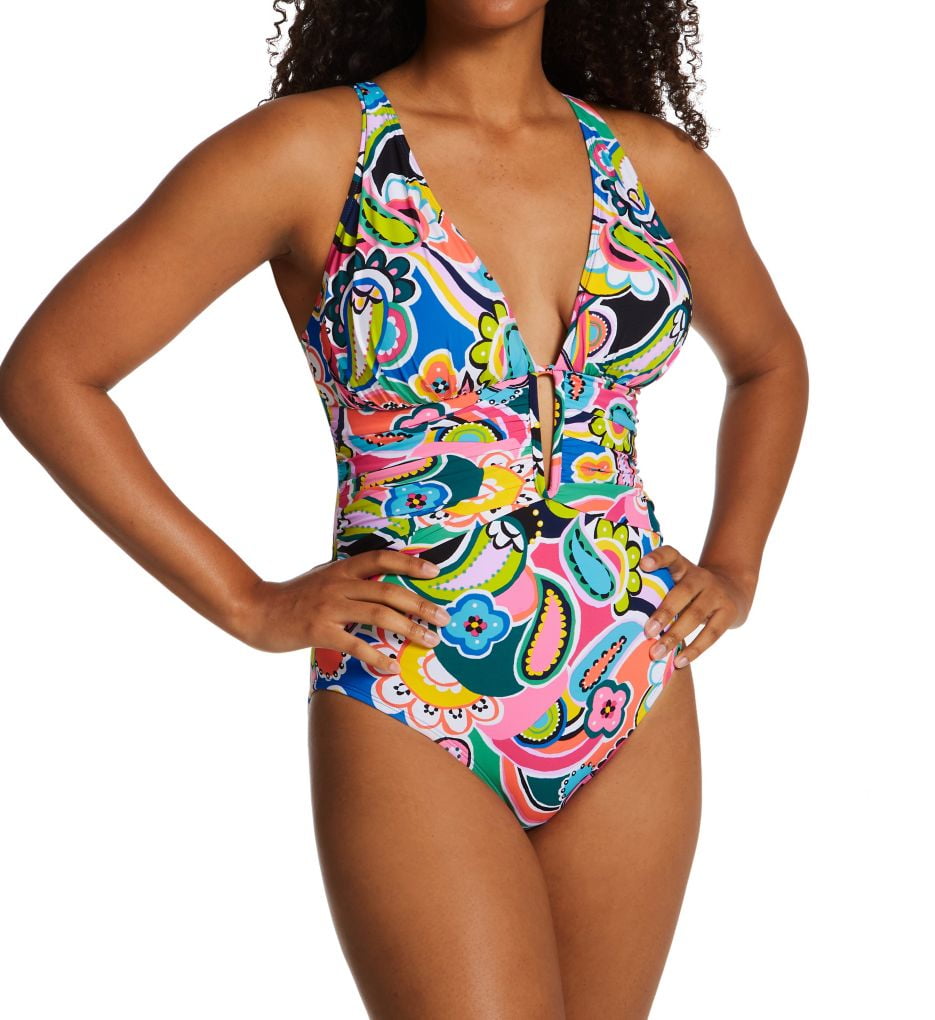 Women's Bleu Rod Beattie GB22715 Go For Bold OTS Mio One Piece Swimsuit (Multi 4)
