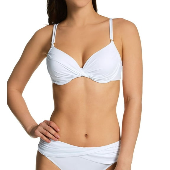 Women's Bleu Rod Beattie K00302 Kore Underwire Molded Swim Top (White 4)