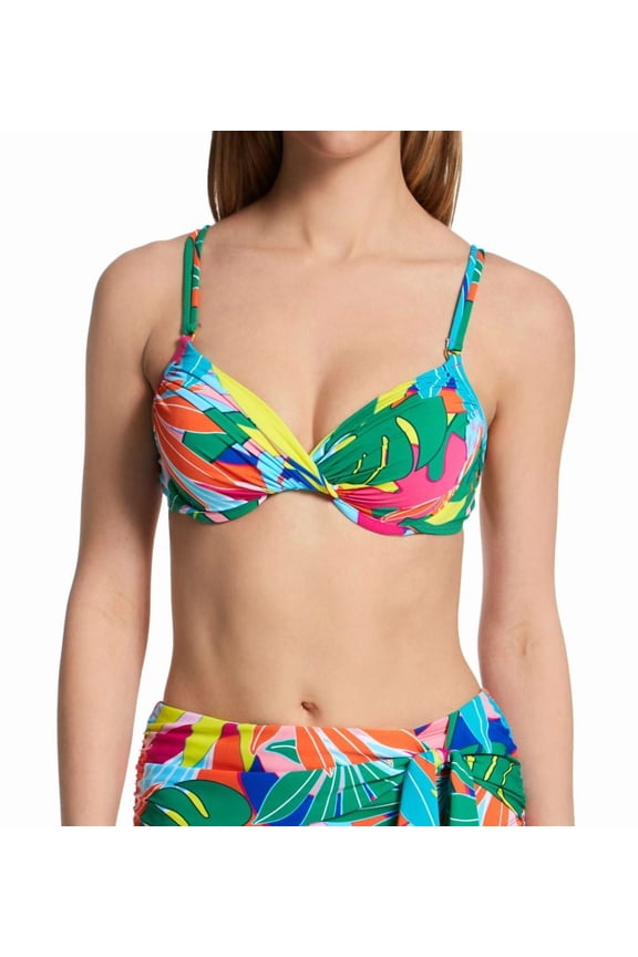 Women's Bleu Rod Beattie LP23302 Life of The Party Molded Underwire Swim Top (Multi 14)