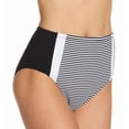 thumbnail image 1 of Women's Bleu Rod Beattie N21906 Inside The Lines High Waist Swim Bottom (Black 6), 1 of 1