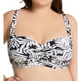 thumbnail image 1 of Women's Bleu Rod Beattie O22179X Plus Size Urban Oasis Shirred Swim Top (Black 16W), 1 of 4