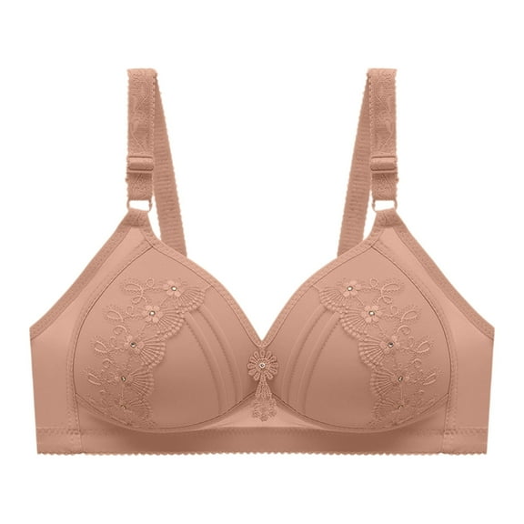 Women's Blissful Benefits Underarm-Smoothing with Seamless Stretch Wireless Lightly Lined Comfort Bra Khaki 38