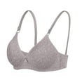thumbnail image 1 of Women's Blissful Benefits Underarm-Smoothing with Seamless Stretch Wireless Lightly Lined Comfort Bra Light Gray 38, 1 of 4