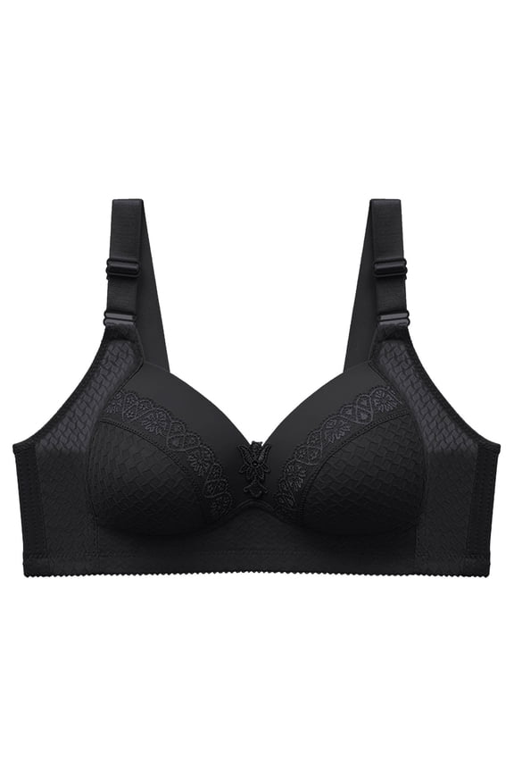 Women's Blissful Comfort Bra Push Up Full Coverage Smoothing Everyday Wear Flex Fit Support Underwire T-Shirt Bra
