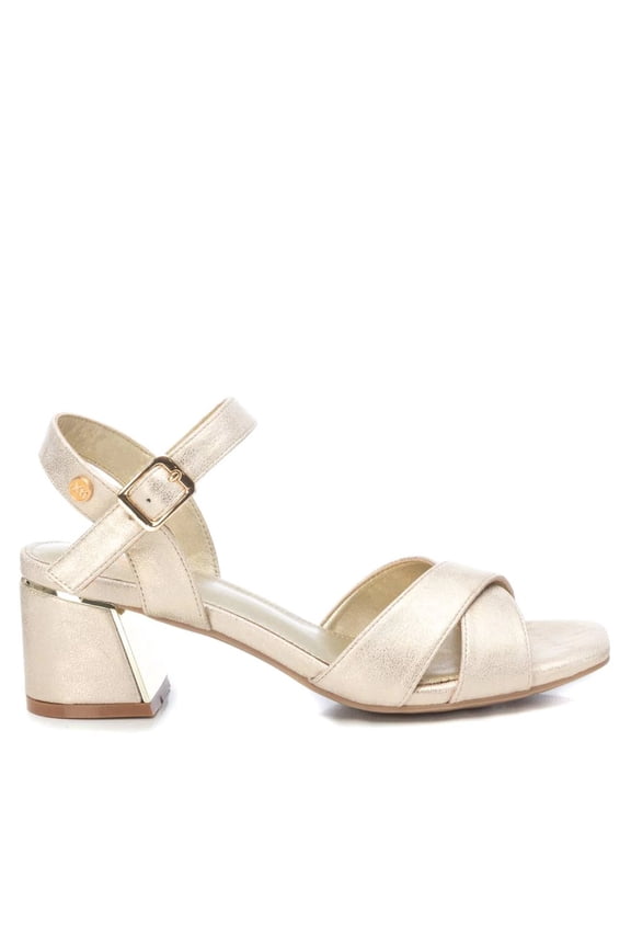 Women's Block Heel Sandals By XTI, 14144301 Gold