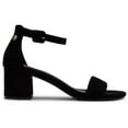 thumbnail image 1 of Women's Block Heel Suede Sandals By XTI, 17078905 Black, 1 of 4
