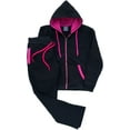 thumbnail image 1 of Women's Blossoms Jogging Sweat Jacket & Sweatpants Full Suit outfit, 1 of 2