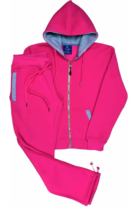 Women's Blossoms Jogging Sweat Jacket & Sweatpants Full Suit outfit