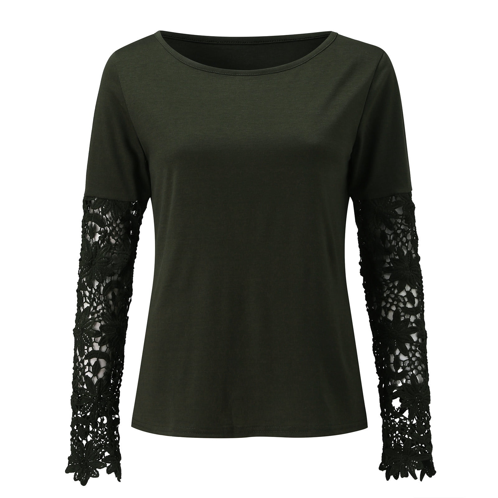 Women's Blouse O Neck Color Party Basic Tops Shirt Workout Shirt Cotton