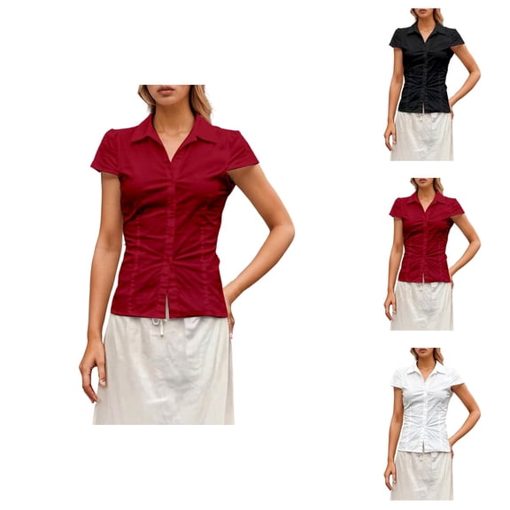 Women’s Blouses Floral – Boho Flowy Tunic mit 3/4‑Arm Feminine für Beach Vacation Outfits Womens Loose Buttons Down Pocket Blouse Tops Solid Casual Long Sleeve Shirt