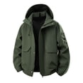 thumbnail image 1 of Women's Blouses Jacket Solid Color Hooded Cycling Suit Jacket Long Sleeved Zipper Sweatshirt With Pocket Outwear Coats for Women, 1 of 2