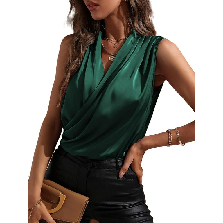 Buy V-Star Ladies Solid Dark Green Comfy Blouse Small Online - Lulu  Hypermarket India