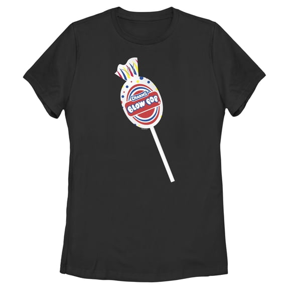 Women's Blow Pop Charms Lollipop Graphic Tee Black 2X Large