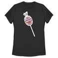 thumbnail image 1 of Women's Blow Pop Charms Lollipop  Graphic Tee Black Small, 1 of 4