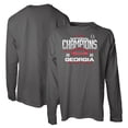 thumbnail image 1 of Women's Blue 84 Gray Georgia Bulldogs Four-Time College Football National Champions Overdye Long Sleeve T-Shirt, 1 of 3