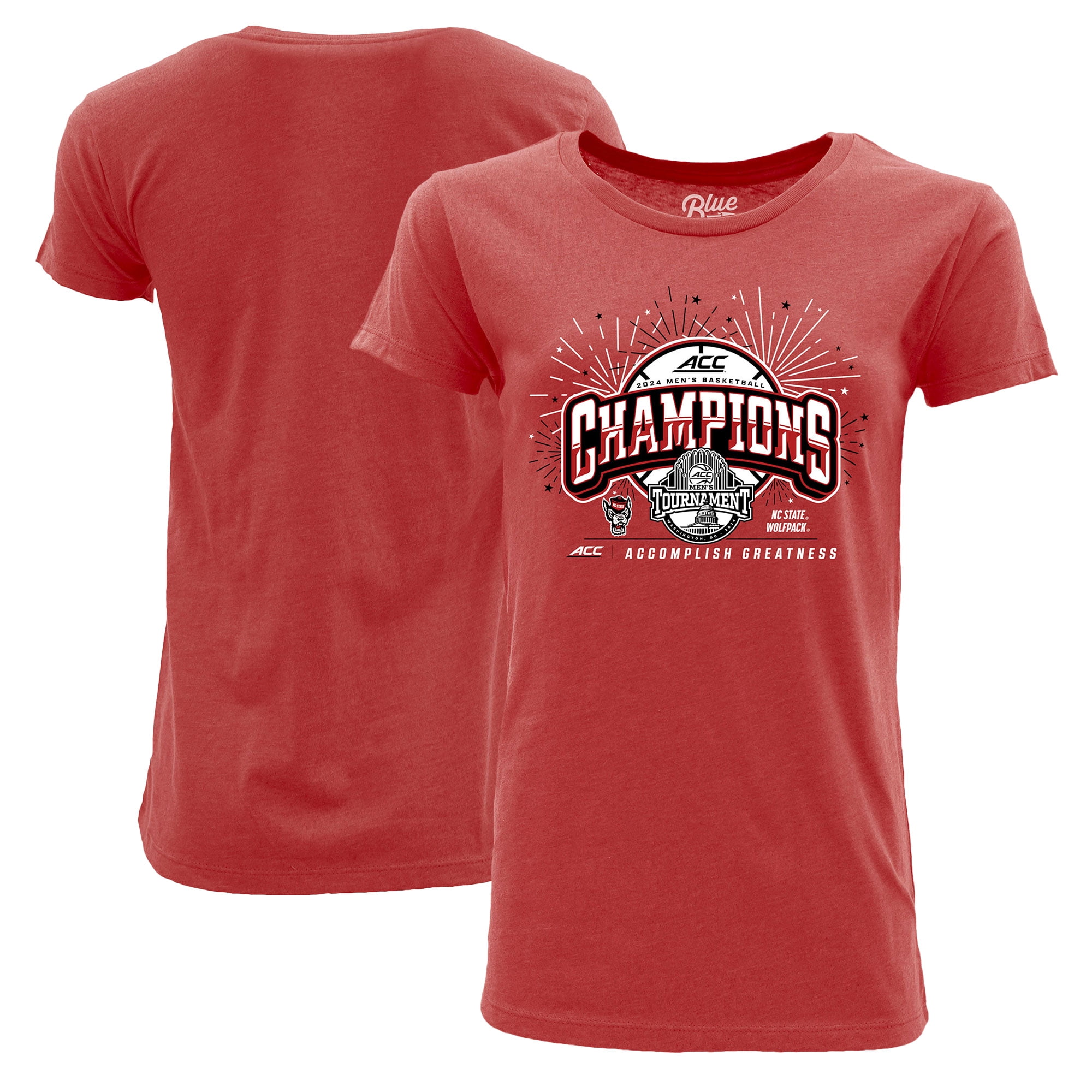 Women's Blue 84 Red NC State Wolfpack 2024 ACC Men's Basketball