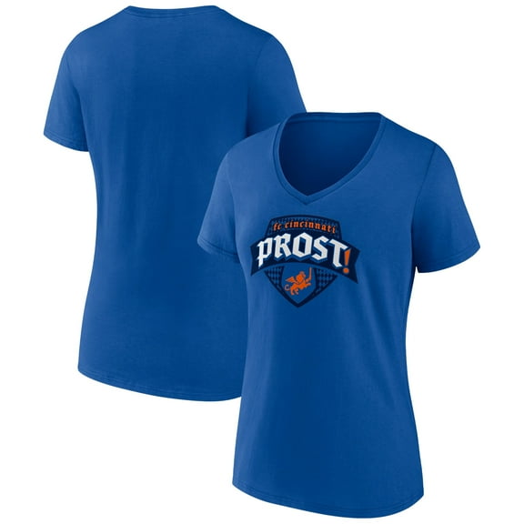 Women's Blue FC Cincinnati Hometown Collection Team V-Neck T-Shirt