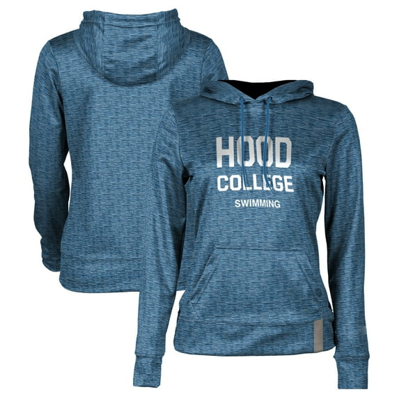 Women's Blue Hood College Blazers Swimming Pullover Hoodie
