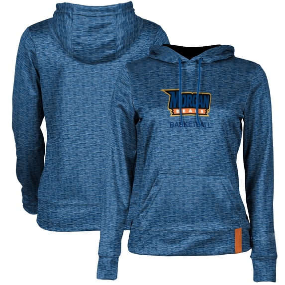 Women's Blue Morgan State Bears Basketball Pullover Hoodie